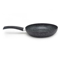 Sarten Redondo de Acero de 24 Centimetros de Color Negro TIPS WZG-014-4