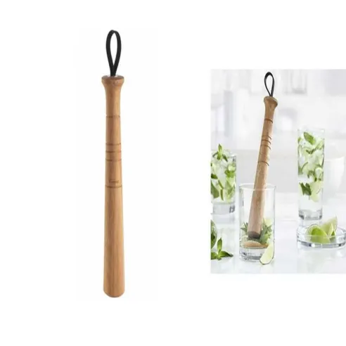 Muddler de Madera de 8-1/2 Pulgadas de Color Natural TRUDEAU 0971507