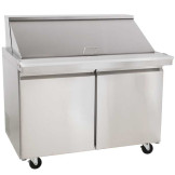 Mesa de Preparacion Mega Top con 2 Puertas de Acero Inoxidable 120 Centimetros U-STAR SCLM2-E-HC