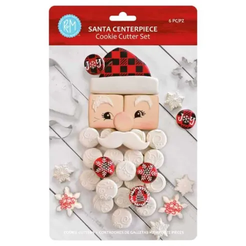Cortador para Galletas Navidenas de Santa Claus, Set de 6 Unidades R Y M 2019