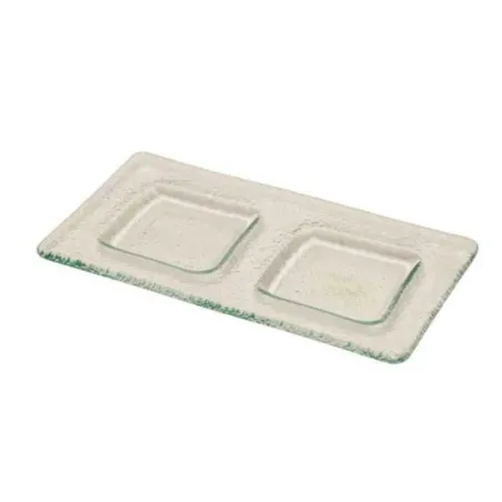 Plato para Salsas de Vidrio Transparente MASTER CHEF PCS2001-2