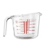 Taza para Medir de Vidrio Graduado de 500 Mililitros MASTER CHEF B21011505-G
