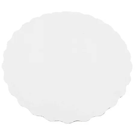 Base Redonda de Carton de 12 Centimetros, Color Blanca  PASTELOSO BBD12