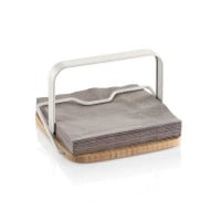 Servilletero con Base de Bambu de 19.5 Centimetros TESCOMA 900823