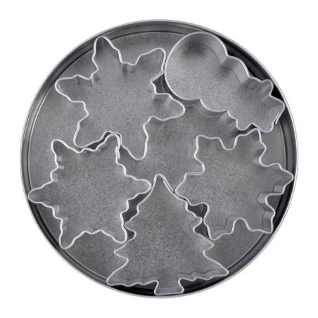 Cortador para Galletas Navidenas Mini Snowflame, Set de 5 Unidades R Y M 1986