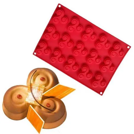 Molde de Silicon, Diseno de Sipnner, 15 Cavidades MASTER CHEF B01-RMSM-001