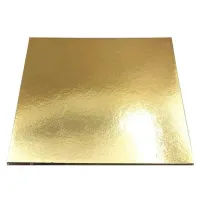 Base de Carton Cuadrada de 10 Pulgadas de Color Dorado MASTER CHEF 0760734