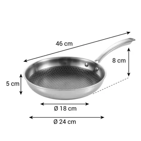 Sarten de Acero Inoxidable de 9.5 Pulgadas TESCOMA 780554
