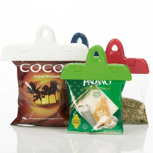 Clip para Cerrar Bolsas de 7 Centimetros, Set de 4 Unidades TESCOMA 420760