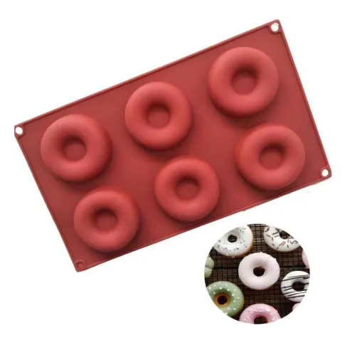 Molde de Silicon para Donas, 6 Cavidades MASTER CHEF 0760714