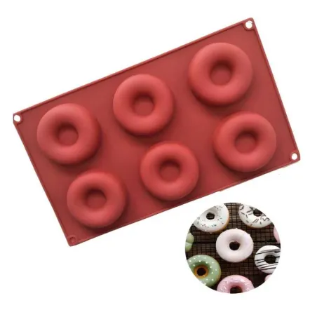 Molde de Silicon para Donas, 6 Cavidades MASTER CHEF 0760714