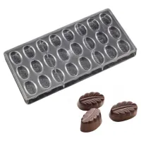 Molde para Chocolate Forma de Bombon Figura de Hoja  MASTER CHEF 0760776