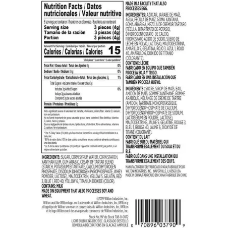 Decoracion de Glaseado de Bombillas WILTON 708-0-0072