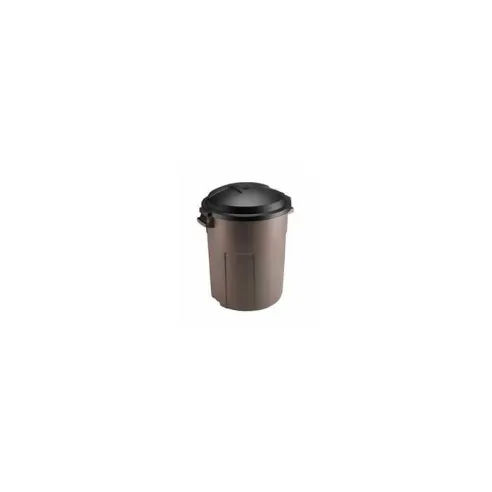 Basurero Redondo Plastico de 20 Galones de Color Negro RUBBERMAID 2179385