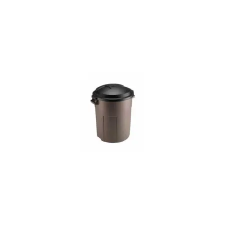 Basurero Redondo Plastico de 20 Galones de Color Negro RUBBERMAID 2179385