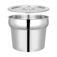 Olla de Bano Maria Inclinado de Acero Inoxidable sin Tapa de 2-1/2  Quartos KING METAL INS02