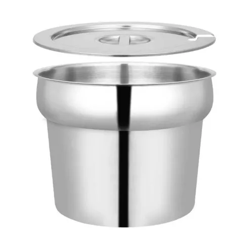 Olla de Bano Maria Inclinado de Acero Inoxidable sin Tapa de 2-1/2  Quartos KING METAL INS02