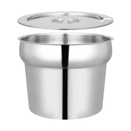 Olla de Bano Maria Inclinado de Acero Inoxidable sin Tapa de 2-1/2  Quartos KING METAL INS02