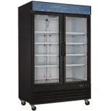 Congelador Vertical de 2 Puertas de Vidrio 110V / 60 Hz U-STAR GX-D1.2BM2F-HC
