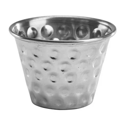 Salsera Martillada de Acero Inoxidable de 6-1/2 Onzas  KING METAL SC65H