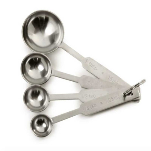 Set de Cucharas de Medir de Acero Inoxidable, 4 Piezas  NORPRO 3049